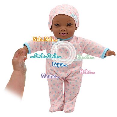 New Adventures Little Darlings: 12" Crib Time Fun Baby Doll & Accessories
