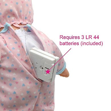 New Adventures Little Darlings: 12" Crib Time Fun Baby Doll & Accessories