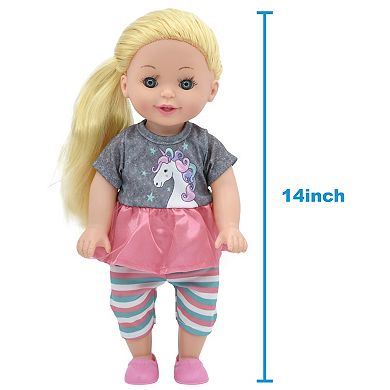 New Adventures Lil Tots: 14" Doll Talking Pet Grooming Playset