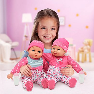 New Adventures Little Darlings: 12" Talking Twins Dolls