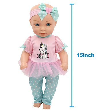 New Adventures Little Darlings: 15" Hop On Baby Set