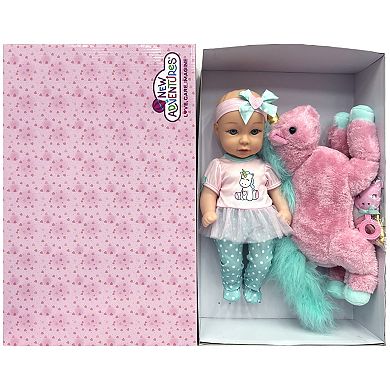 New Adventures Little Darlings: 15" Hop On Baby Set