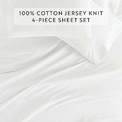 Home Collection Ultra Soft Cotton Jersey Sheet Set