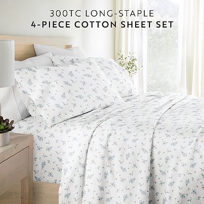 Home Collection Ultra Soft 100% Cotton Sateen Patterned Sheet Set
