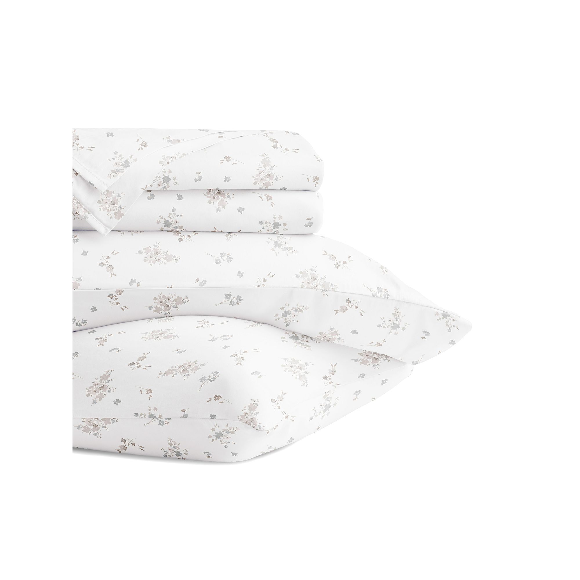 Home Collection Ultra Soft Cotton Patterned Sheet Set, Bouquet Bliss Pink