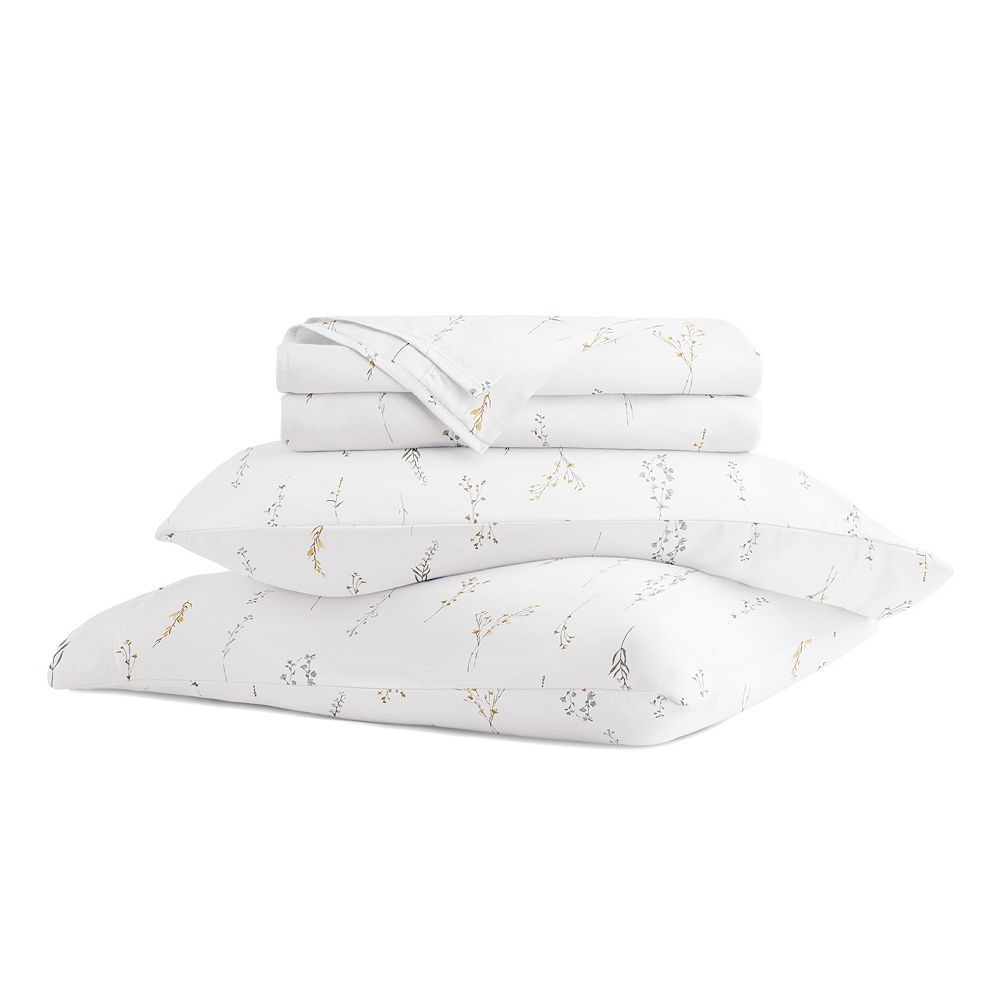 Home Collection Ultra Soft 100% Cotton Sateen Patterned Sheet Set