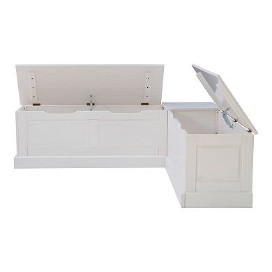 Linon Tobin Backless Breakfast Nook