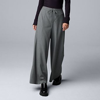 Petite Simply Vera Vera Wang Wide Leg Linen Pants