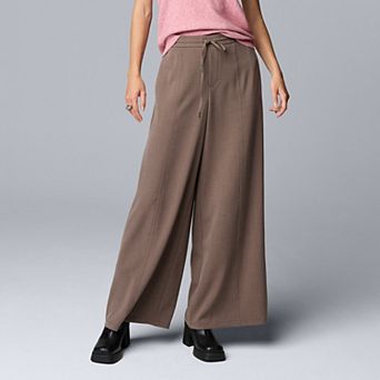 Petite Simply Vera Vera Wang Wide Leg Linen Pants