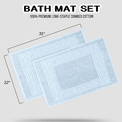SUPERIOR 2-Pack Plush & Absorbent Bath Mat Set