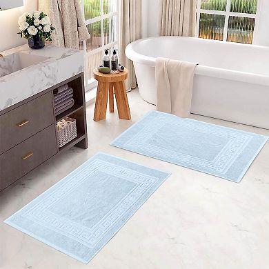 SUPERIOR 2-Pack Plush & Absorbent Bath Mat Set