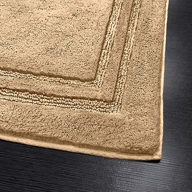SUPERIOR Solid Non-Slip 2-Piece Bath Rug Set