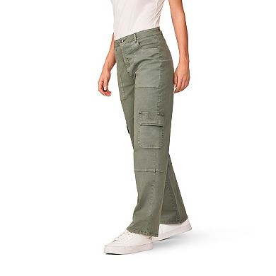 Women's Grey & Gray Twill Cargo Pants