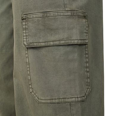 Women's Grey & Gray Twill Cargo Pants