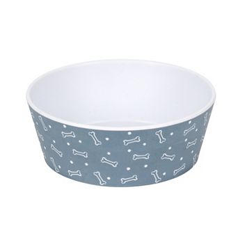 SportPet Blue Bone Print Pet Bowl