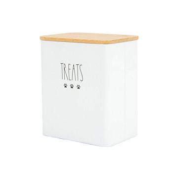 SportPet White Lid Treat Storage Tin