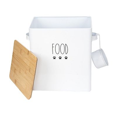 SportPet White Lid Food Storage Tin