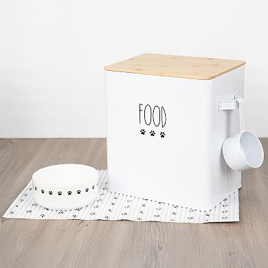 SportPet White Lid Food Storage Tin