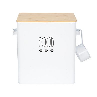 SportPet White Lid Food Storage Tin