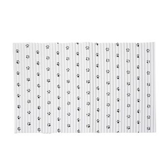 SportPet Multi-Colored Paw Print Foam Feeding Mat
