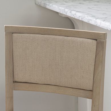 Linon Keira Pad Back Folding Barstool