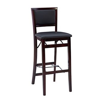 Linon Keira Pad Back Folding Barstool