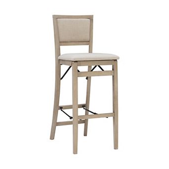 Linon Keira Pad Back Folding Barstool