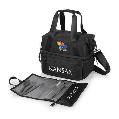 NCAA Kansas Jayhawks Tarana Lunch Bag Cooler with Utensil Set