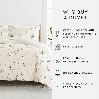 Home Collection Ultra Soft Reversible Patterned Duvet Cover Set