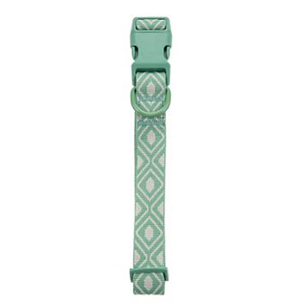 SportPet Green Boho Diamond Print Dog Collar
