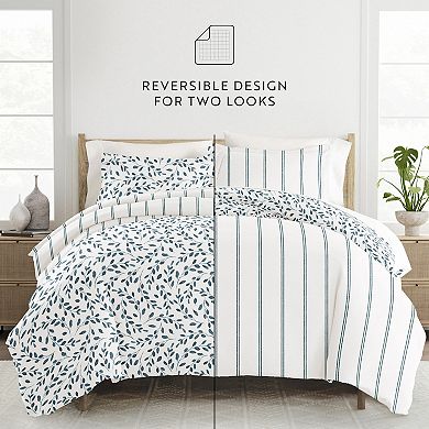 Home Collection Ultra Soft Reversible Patterned Duvet Cover Set