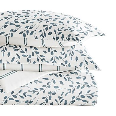 Home Collection Ultra Soft Reversible Patterned Duvet Cover Set
