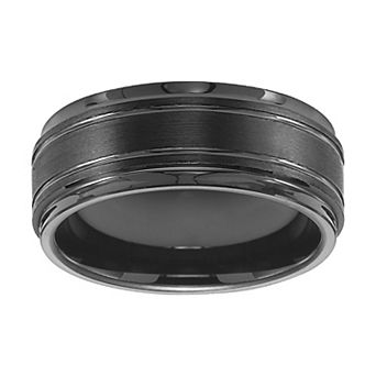 AXL Black Tungsten Carbide 9 mm Comfort Fit Men's Band