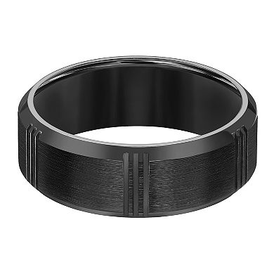 AXL Black Titanium 8 mm Comfort Fit Men's Band