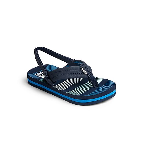 REEF Little Ahi Kids Slip-On Sandals - Deepseastripes (4 T)