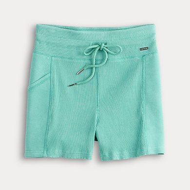 Juniors' Limited Too Rib Washed Biker Shorts