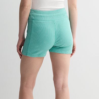 Juniors' Limited Too Rib Washed Biker Shorts