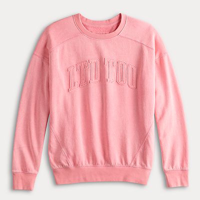 Women's Limited Too Logo Fleece Crewneck Pullover Women's Limited Too Logo Fleece Crewneck Pullover