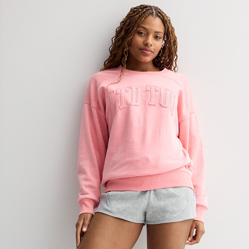 Women's Limited Too Logo Fleece Crewneck Pullover