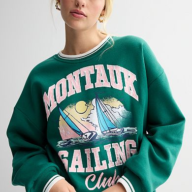 Women's Limited Too Tipped Fleece Crewneck Pullover
