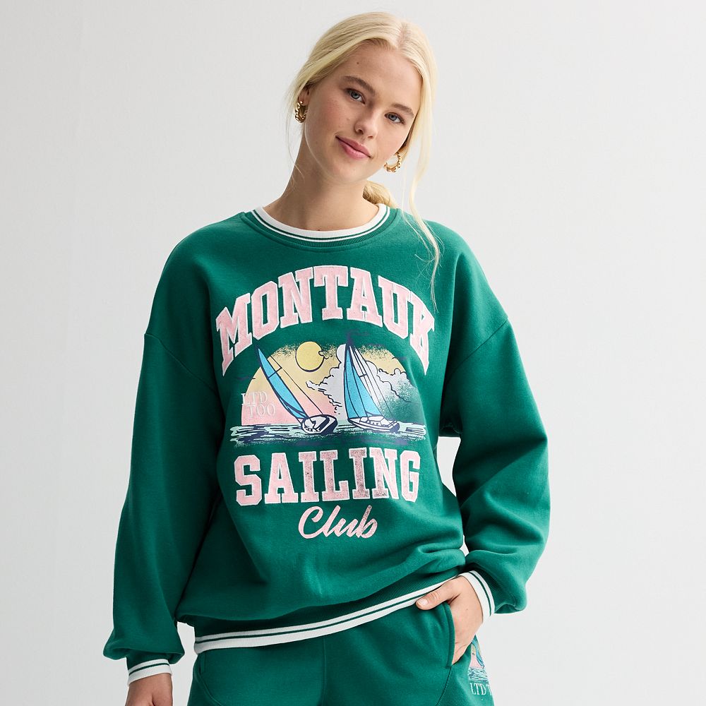 Women's Limited Too Tipped Fleece Crewneck Pullover Women's Limited Too Tipped Fleece Crewneck Pullover