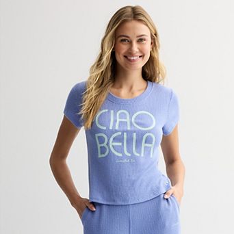 Juniors' Limited Too Short Sleeve Hacci Top