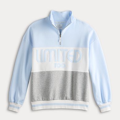 Juniors' Limited Too Color Block Half Zip Sweatshirt