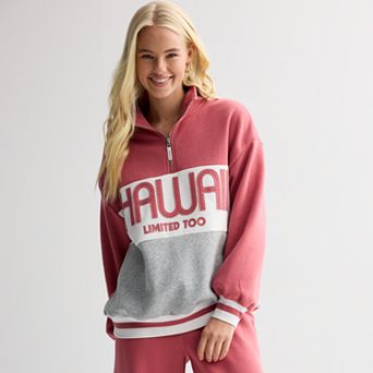 Juniors' Limited Too Color Block Half Zip Sweatshirt