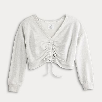 Juniors' Limited Too Cinch-Front Long Sleeve Top
