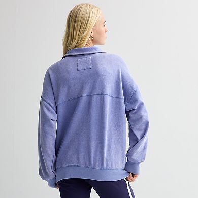 Juniors' Limited Too Quarter Zip Graphic Sweatshirt
