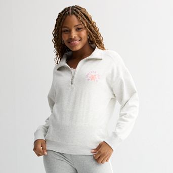 Juniors' Limited Too Quarter Zip Graphic Sweatshirt