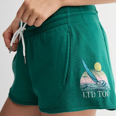 Women's Limited Too Graphic Rib Fleece Shorts