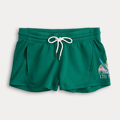 Women's Limited Too Graphic Rib Fleece Shorts
