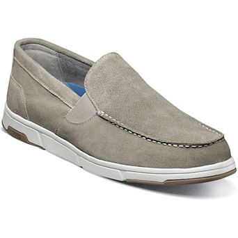 Nunn Bush® Luca Men's Suede Moc Toe Venetian Slip-On Shoes